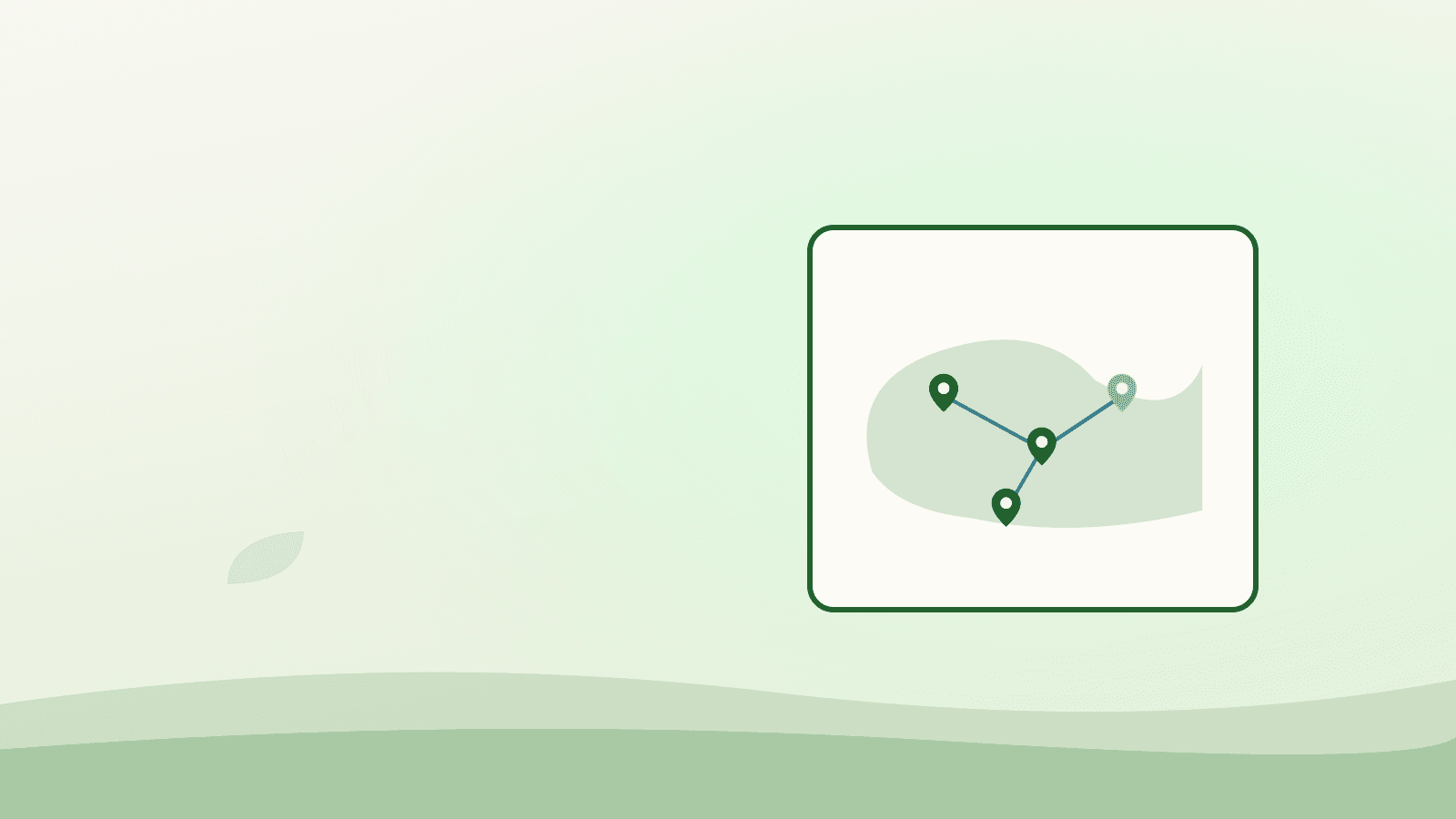Food system mapping software visualized as a municipal map with connected local food asset nodes