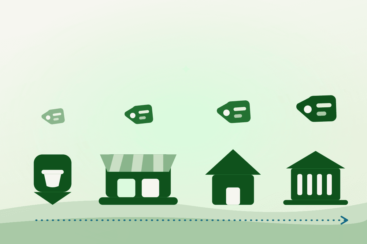Four commercial kitchen rental models in rising order of commitment: hourly platform, commissary membership, venue sublet, and private lease