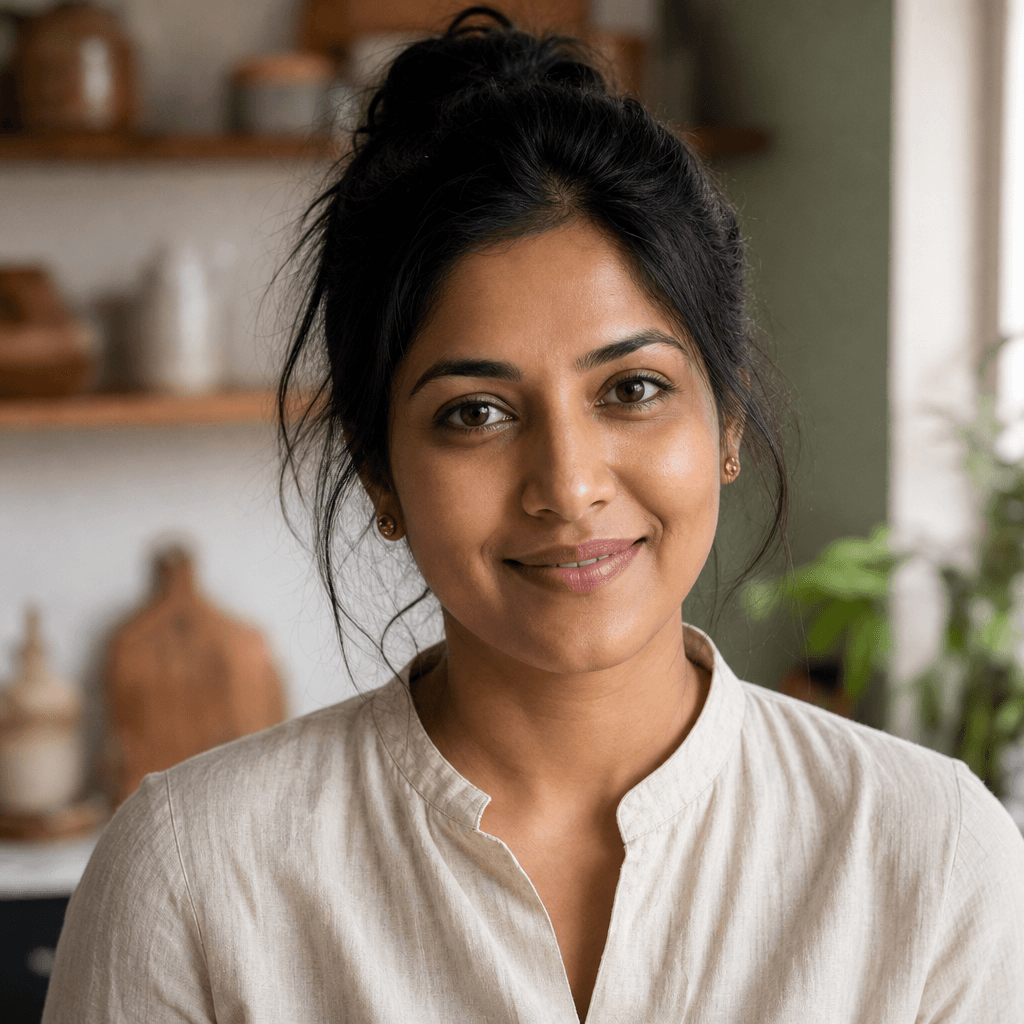 Portrait of Anna Purna, Food Web's AI writing assistant