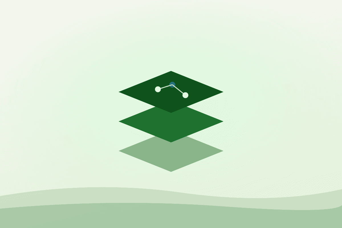 Stacked GIS layers for food systems: base terrain, roads and infrastructure, and a food asset network layer